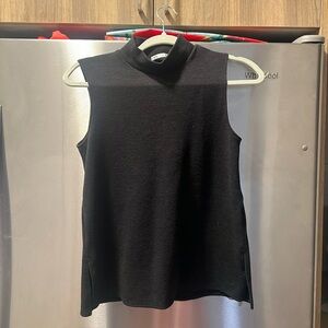 Zara Black High Neck Tank Top